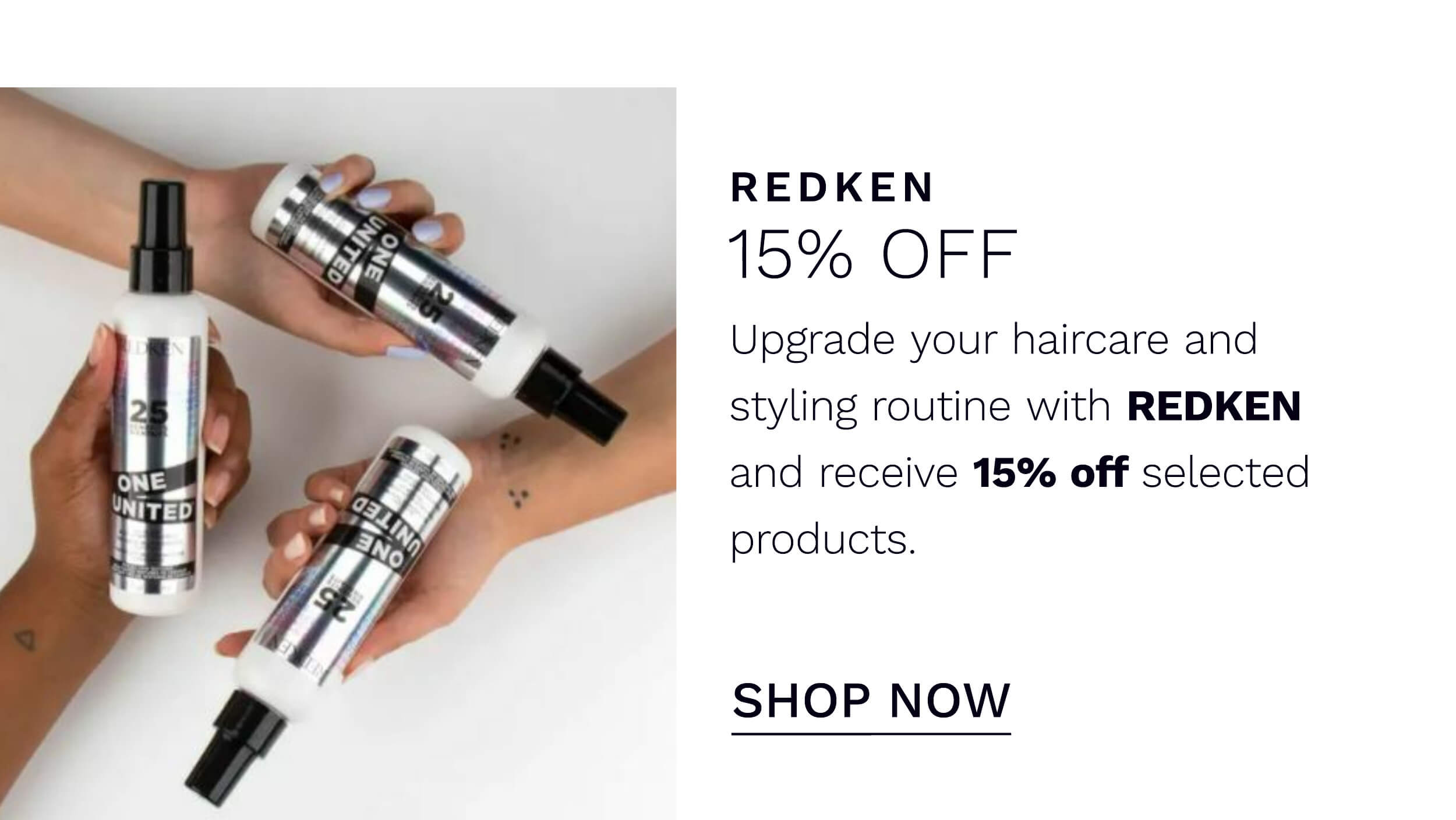 REDKEN 15 PERCENT OFF