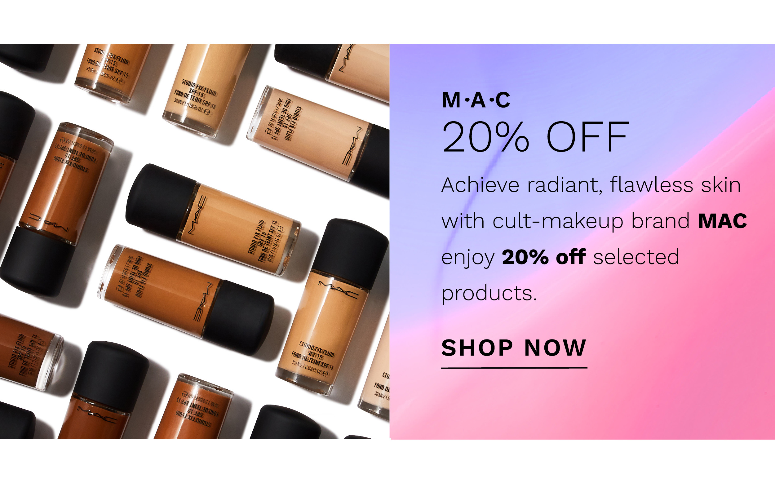 20 PERCENT OFF MAC PLUS A FREE GIFT WHEN YOU SPEND 35 POUNDS