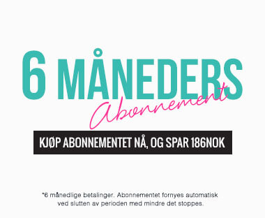 tekst: 6 måneders abonnement for Beauty Box