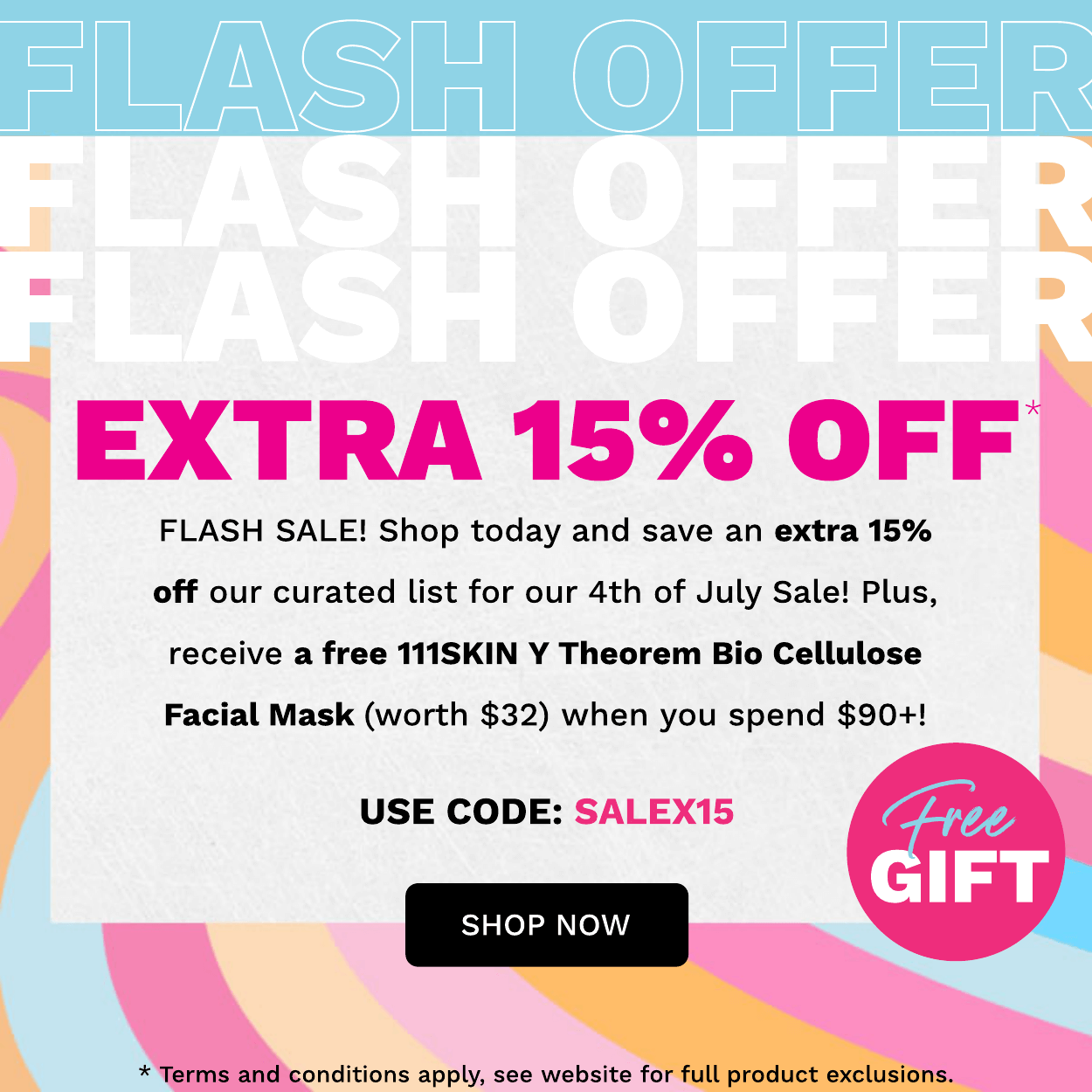 EXTRA 15% OFF