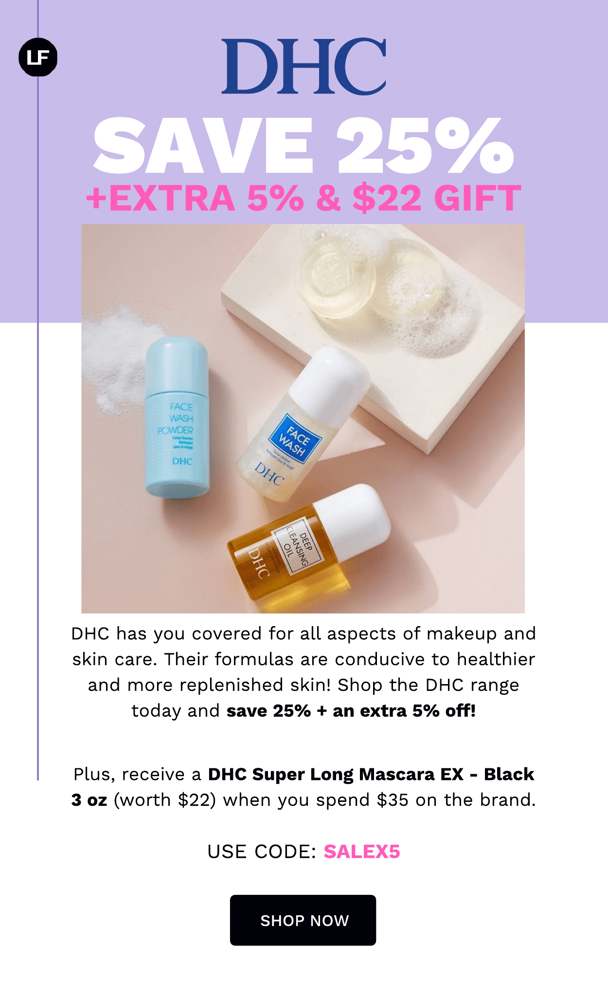 25% OFF DHC