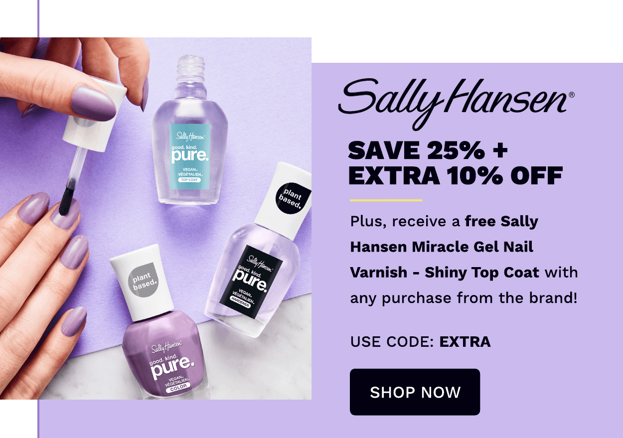 SALLY HANSEN SAVE 25% + EXTRA 10% OFF