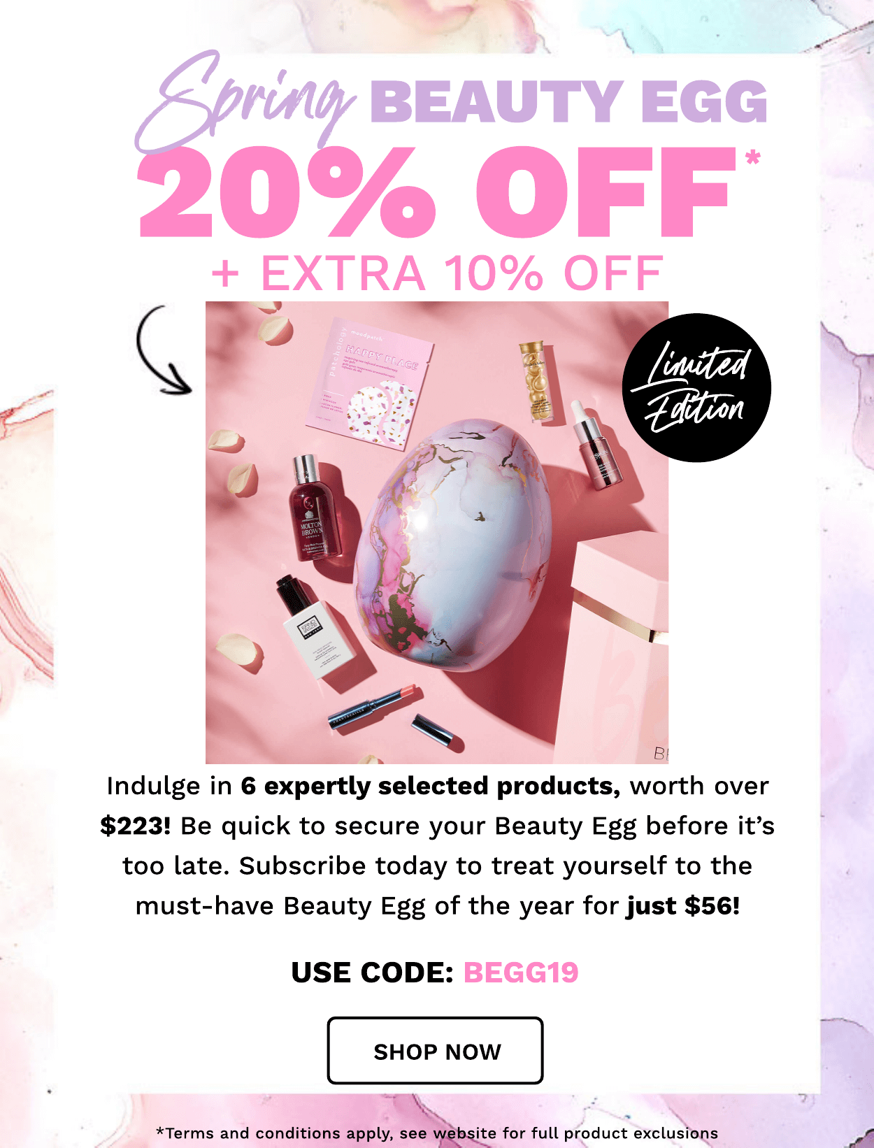 BEAUTY EGG SAVE 20% + EXTRA 10% OFF