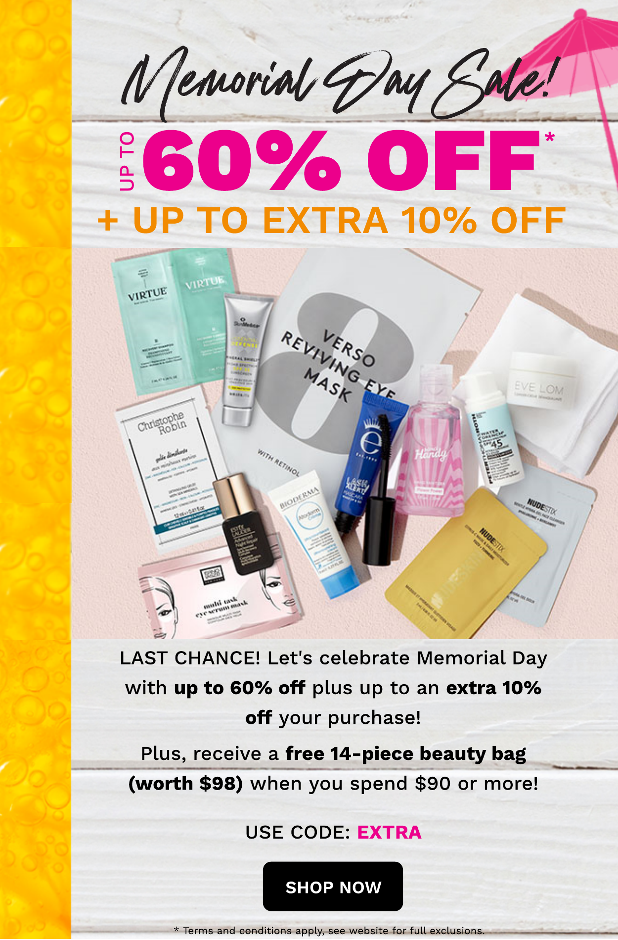 MEMORIAL DAY SALE LAST CHANCE