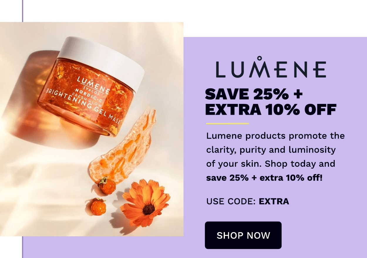 LUMENE 25% OFF + EXTRA 10%