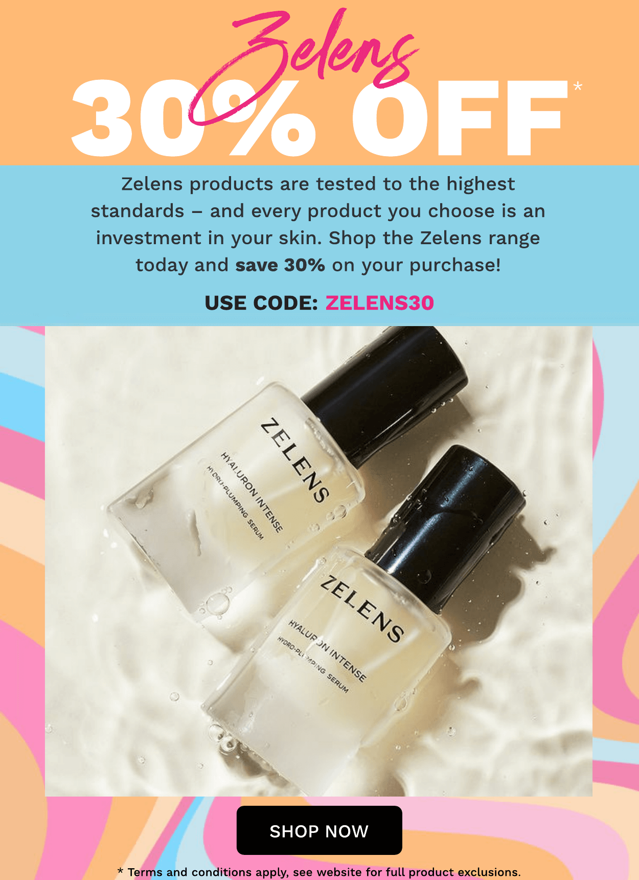 ZELENS 30% OFF