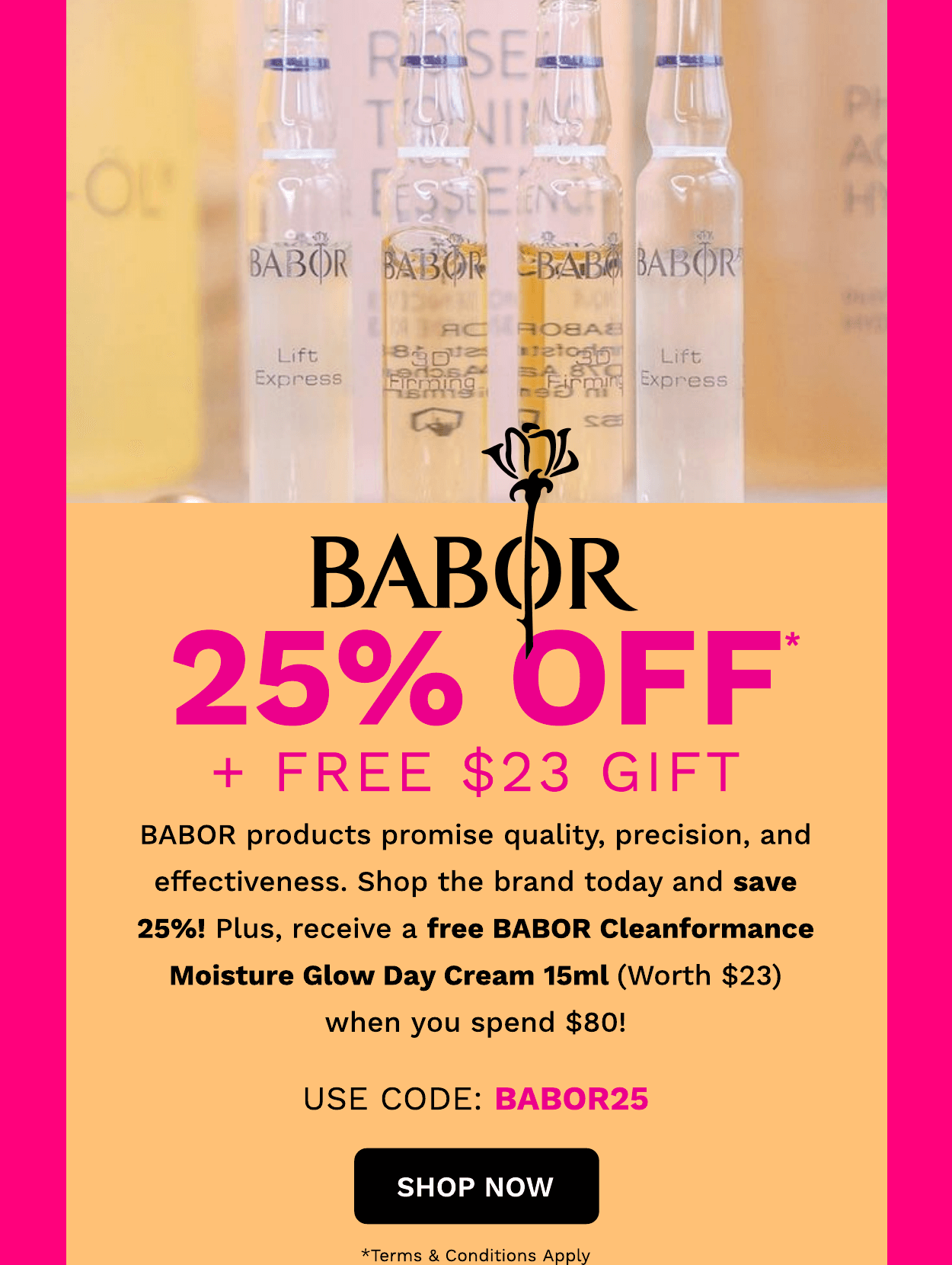 BABOR 25% OFF + FREE GIFT