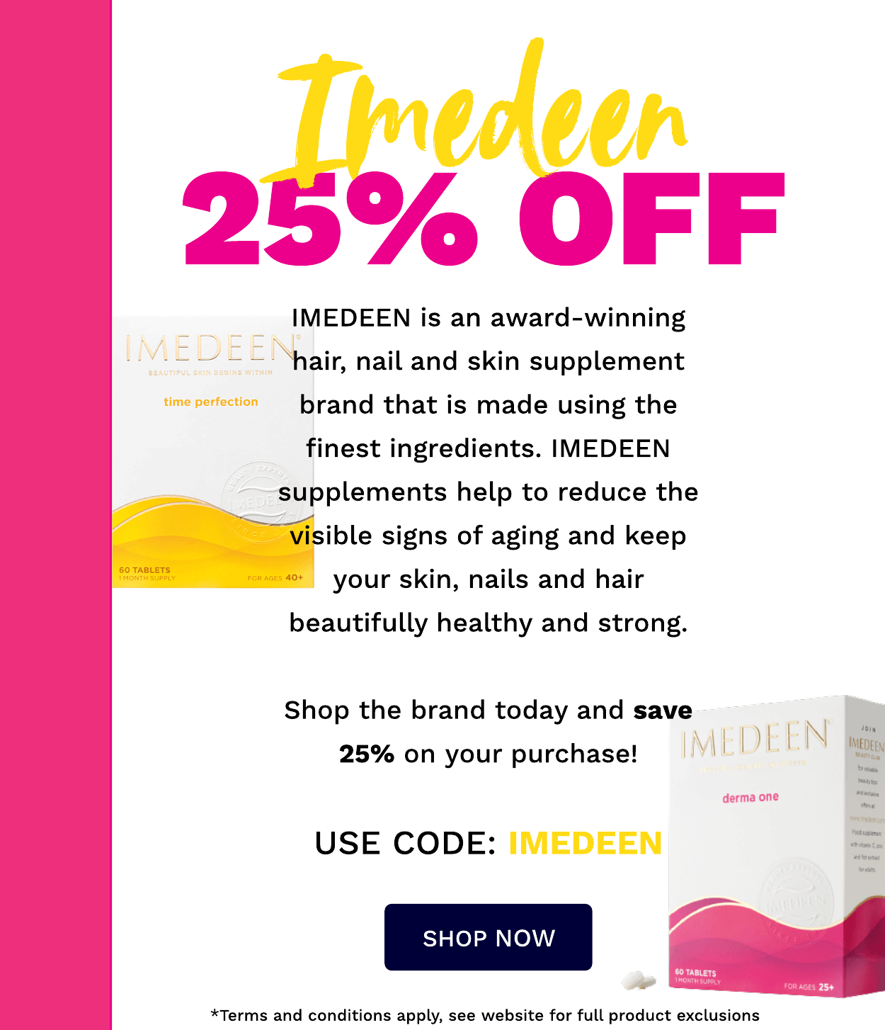IMEDEEN SAVE 25%