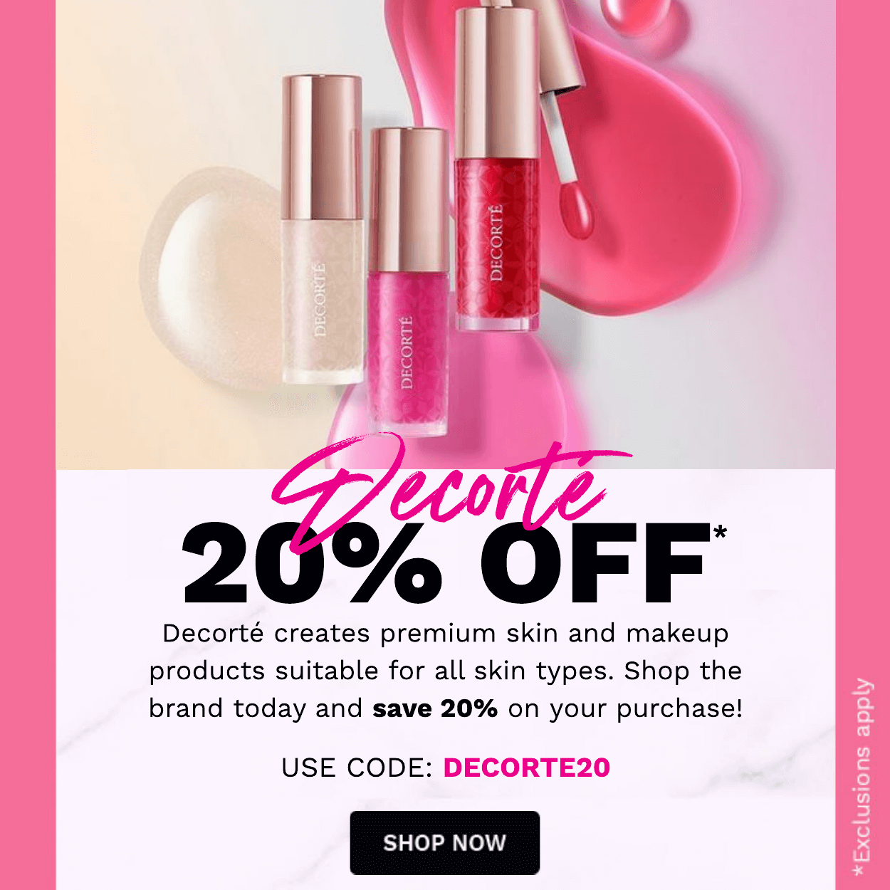 20% OFF DECORTE