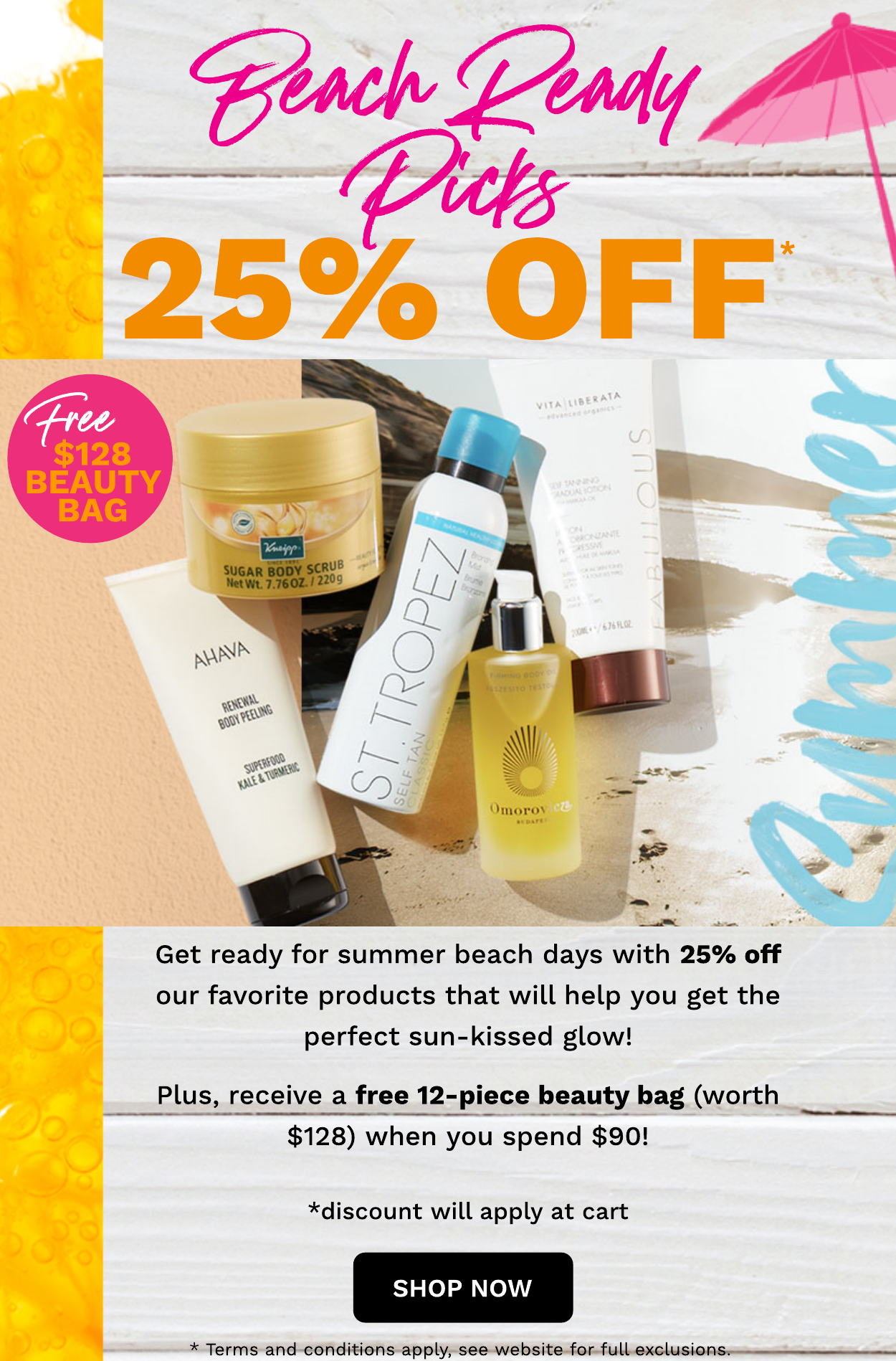25% OFF BEACH READY PICKS