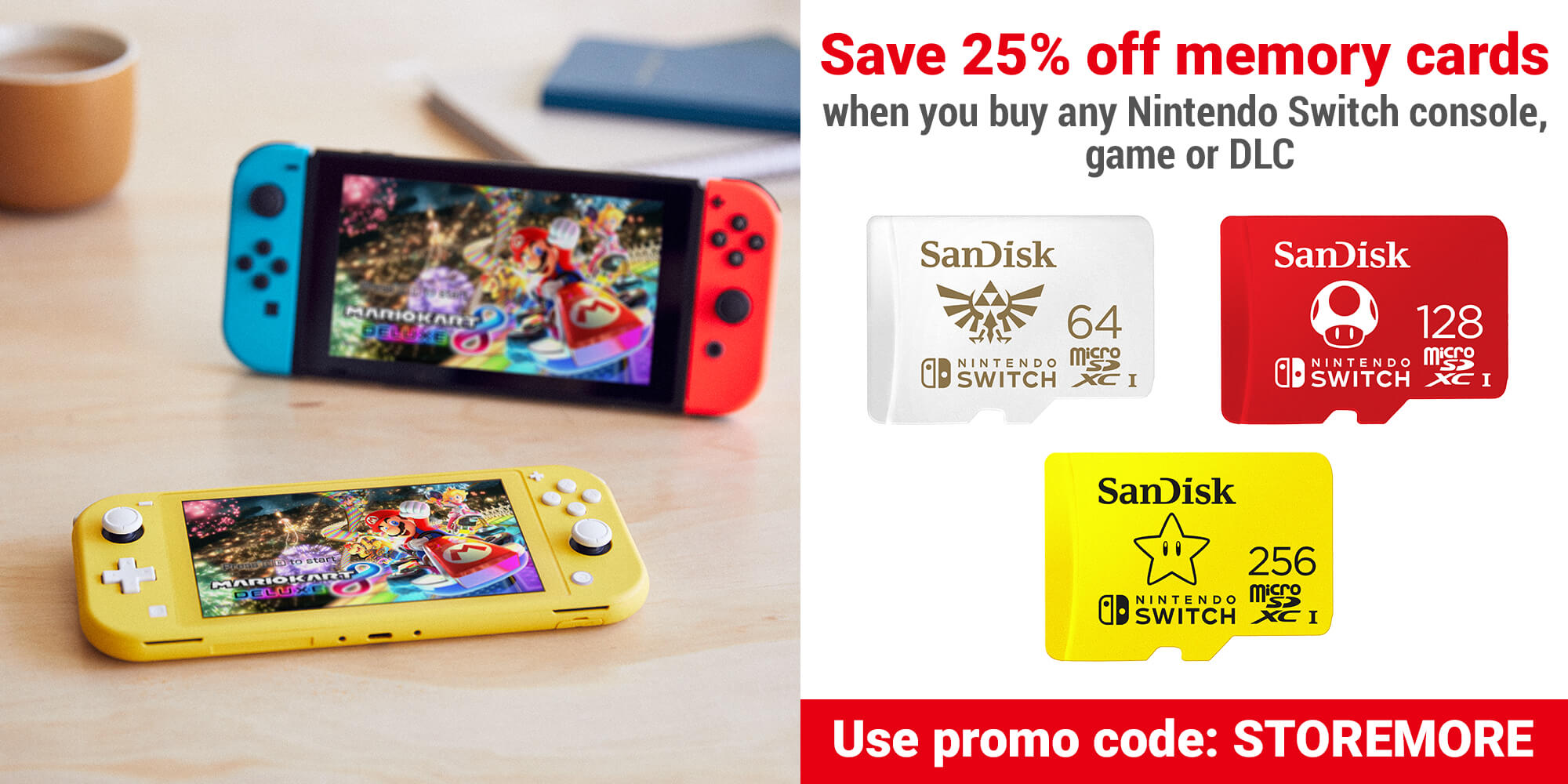 Save 25% off memory cards